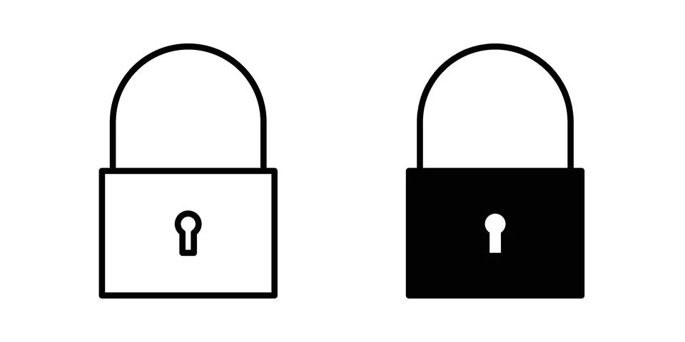 Lock icon concept. best for web design Stock Illustration