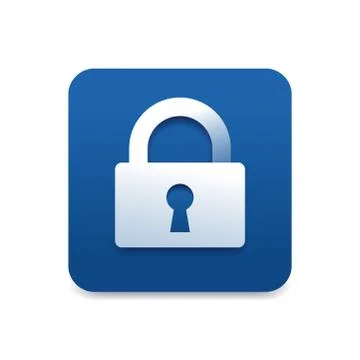 Lock icon - data security account protection Stock Illustration