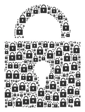 Lock Icon Figure 스톡 일러스트