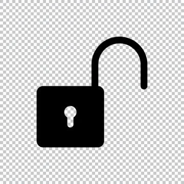 Lock icon flat vector illustration symbol Stock Illustration