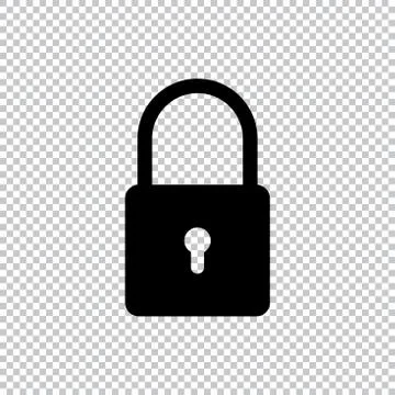 Lock icon flat vector illustration symbol Stock Illustration