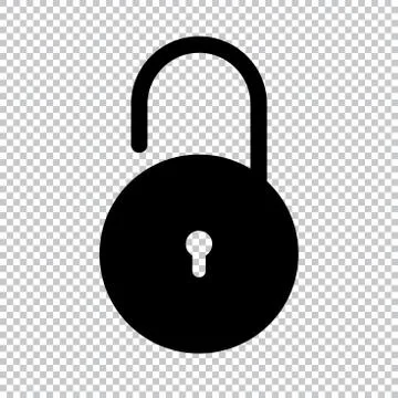 Lock icon flat vector illustration symbol Stock Illustration