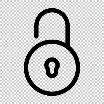 Lock icon flat vector illustration symbol Stock Illustration