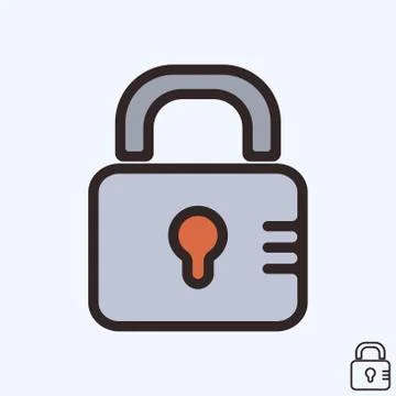 Lock icon Illustrazione stock