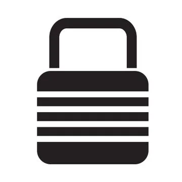 Lock Icon illustration design Stock Illustration