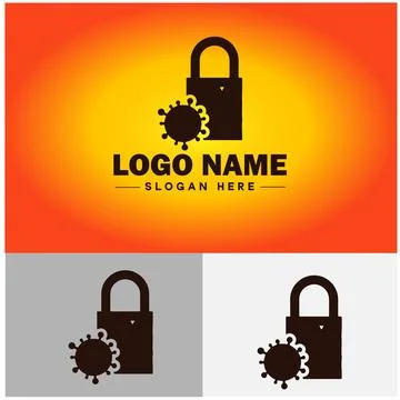 Lock icon logo safety security protection vector for business brand icon lo.. Stock Illustration