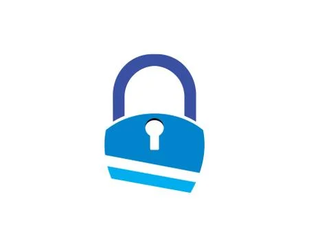 Lock icon logo vector template Stock Illustration