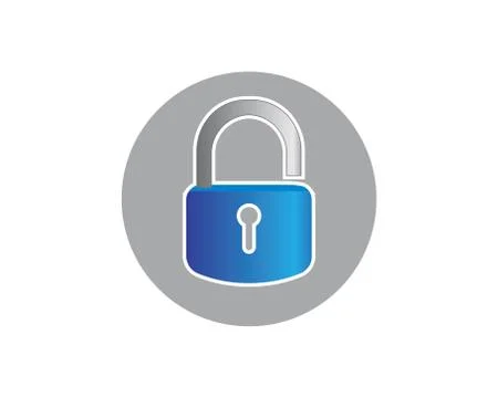 Lock icon logo vector template Stock Illustration