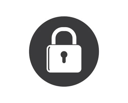 Lock icon logo vector template イラスト素材