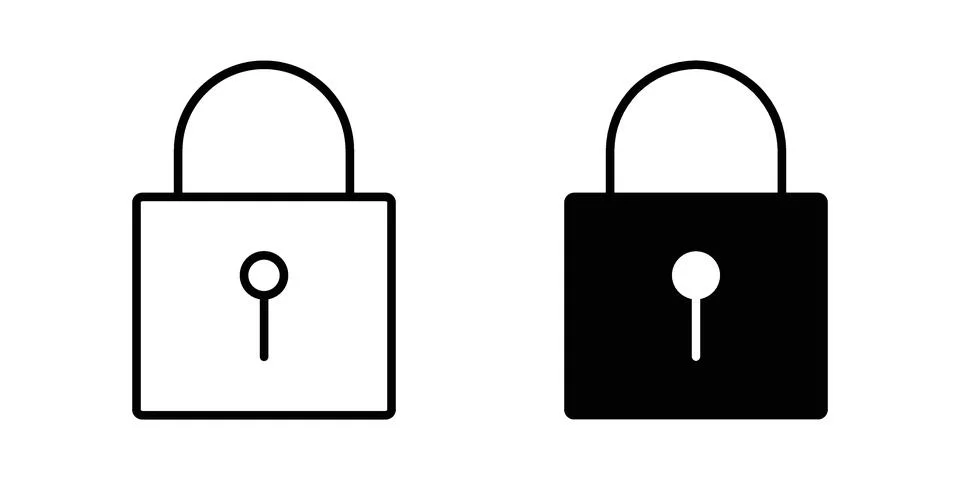 Lock icon or illustration vector symbols Stock Illustration