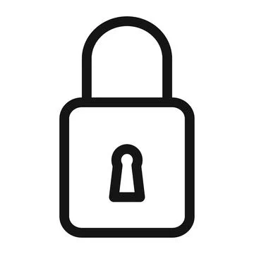 Lock Icon Perfect for Security and Data Privacy Stock Illustration