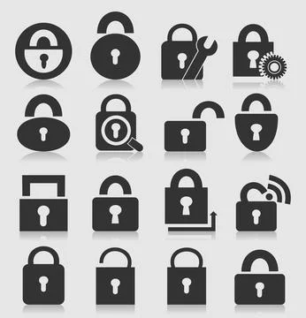 Lock icon Stock Photos