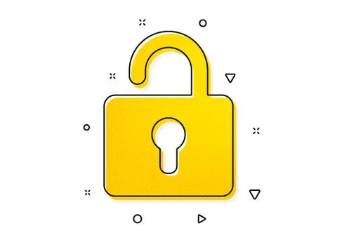 Lock icon. Private locker sign. Vector Illustrazione stock