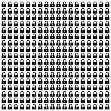 Lock Icon Seamless vector Illustration Stock-Illustration