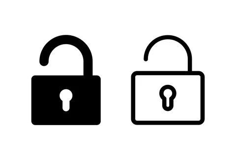 Lock icon set. Padlock icon vector. Encryption icon. Security symbol Stock Illustration