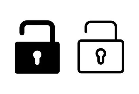 Lock icon set. Padlock icon vector. Encryption icon. Security symbol Stock Illustration