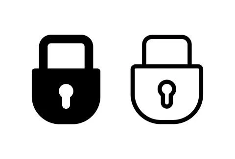 Lock icon set. Padlock icon vector. Encryption icon. Security symbol Illustrazione stock