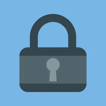 Lock icon. Symbol of protection. Stock Illustration