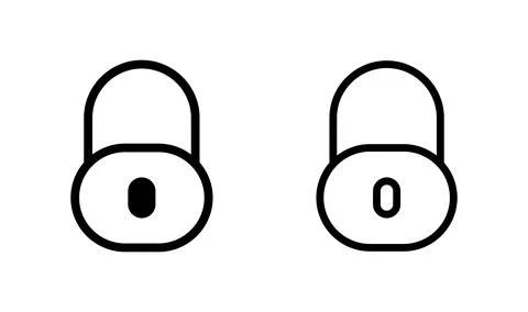 Lock icon vector. Encryption icon. Lock Icon. Security icon Stock Illustration