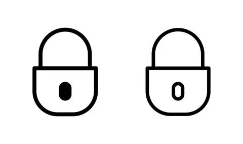 Lock icon vector. Encryption icon. Lock Icon. Security icon Stock Illustration