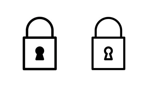 Lock icon vector. Encryption icon. Lock Icon. Security icon Stock Illustration