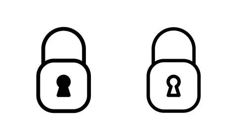 Lock icon vector. Encryption icon. Lock Icon. Security icon Illustrazione stock