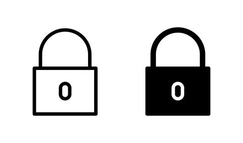 Lock icon vector. Encryption icon. Lock Icon. Security icon Stock Illustration