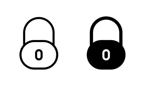 Lock icon vector. Encryption icon. Lock Icon. Security icon Stock Illustration