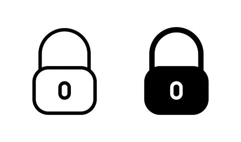 Lock icon vector. Encryption icon. Lock Icon. Security icon Stock Illustration