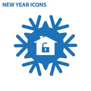 Lock Icon Vector flat design style Stock Illustration