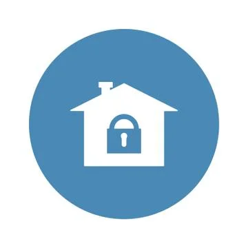 Lock Icon Vector flat design style Stock Illustration