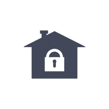 Lock Icon Vector flat design style Stock Illustration