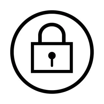 Lock icon - vector iconic design Stock Illustration