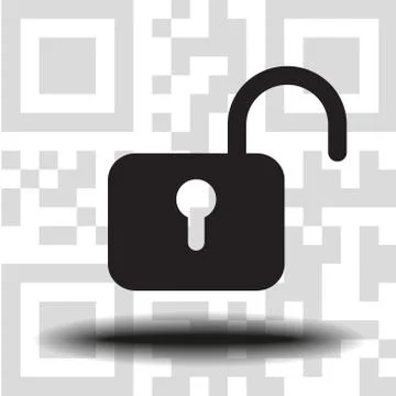 Lock icon vector Stock Illustration