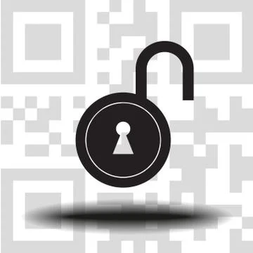 Lock icon vector Stock Illustration
