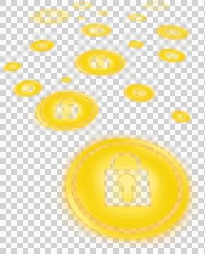 Lock icon vector Stock Illustration