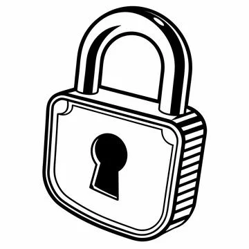 Lock Icon Vector Illustration Flat Security Desig (1) vector illustration d.. Stock Illustration