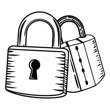 Lock Icon Vector Illustration Flat Security Desig vector illustration design  Stock Illustration