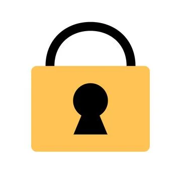 Lock icon. Vector illustration of a padlock, perfect for displaying securit.. Ilustración de archivo