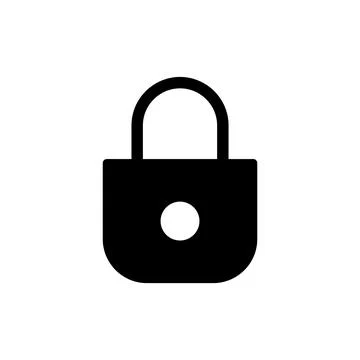 Lock icon vector illustration. Padlock sign and symbol. Encryption icon. Se.. Stock Illustration