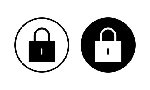 Lock icon vector illustration. Padlock sign and symbol. Encryption icon. Se.. イラスト素材