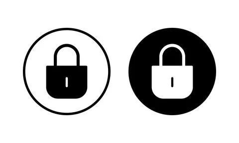 Lock icon vector illustration. Padlock sign and symbol. Encryption icon. Se.. イラスト素材