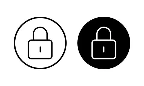 Lock icon vector illustration. Padlock sign and symbol. Encryption icon. Se.. イラスト素材
