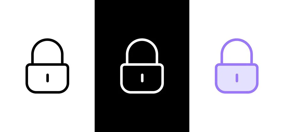 Lock icon vector illustration. Security Lock or Padlock icon Stockillustratie