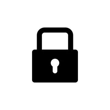 Lock icon vector. Padlock icon vector. Encryption icon. Security symbol Illustrazione stock