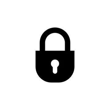 Lock icon vector. Padlock icon vector. Encryption icon. Security symbol Stock Illustration