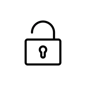 Lock icon vector. Padlock icon vector. Encryption icon. Security symbol Stock Illustration
