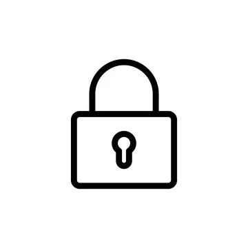 Lock icon vector. Padlock icon vector. Encryption icon. Security symbol Stock Illustration