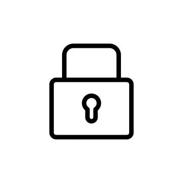 Lock icon vector. Padlock icon vector. Encryption icon. Security symbol Illustrazione stock