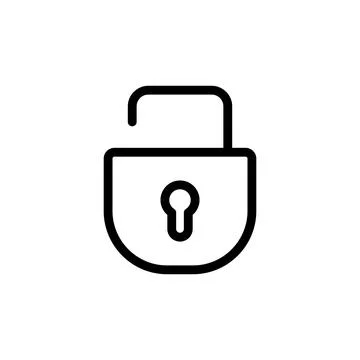 Lock icon vector. Padlock icon vector. Encryption icon. Security symbol Stock Illustration